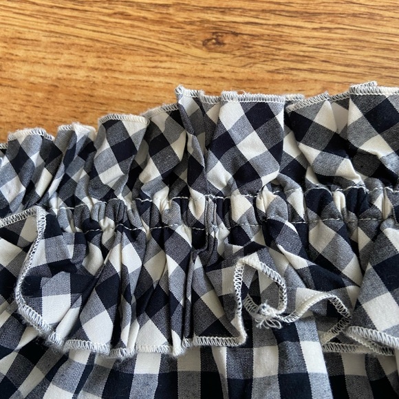 Vineyard Vines Mini Dress XS Gingham Check Black White - Picture 2 of 11